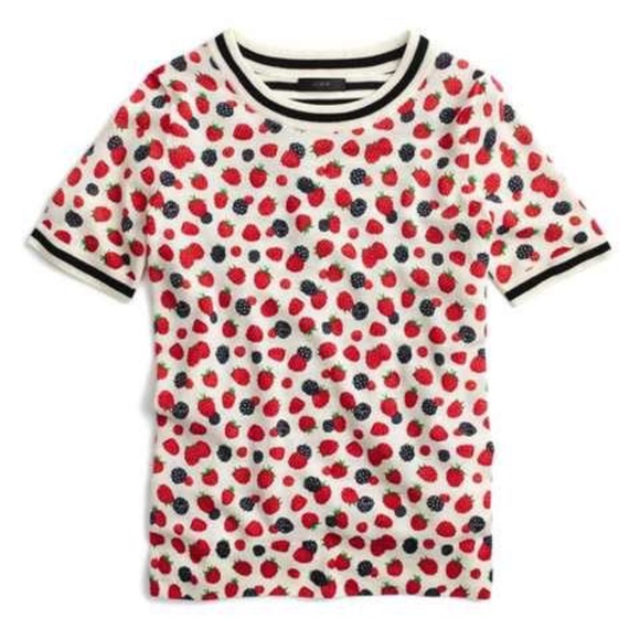 J Crew Berries sweater - Picture 2 of 6